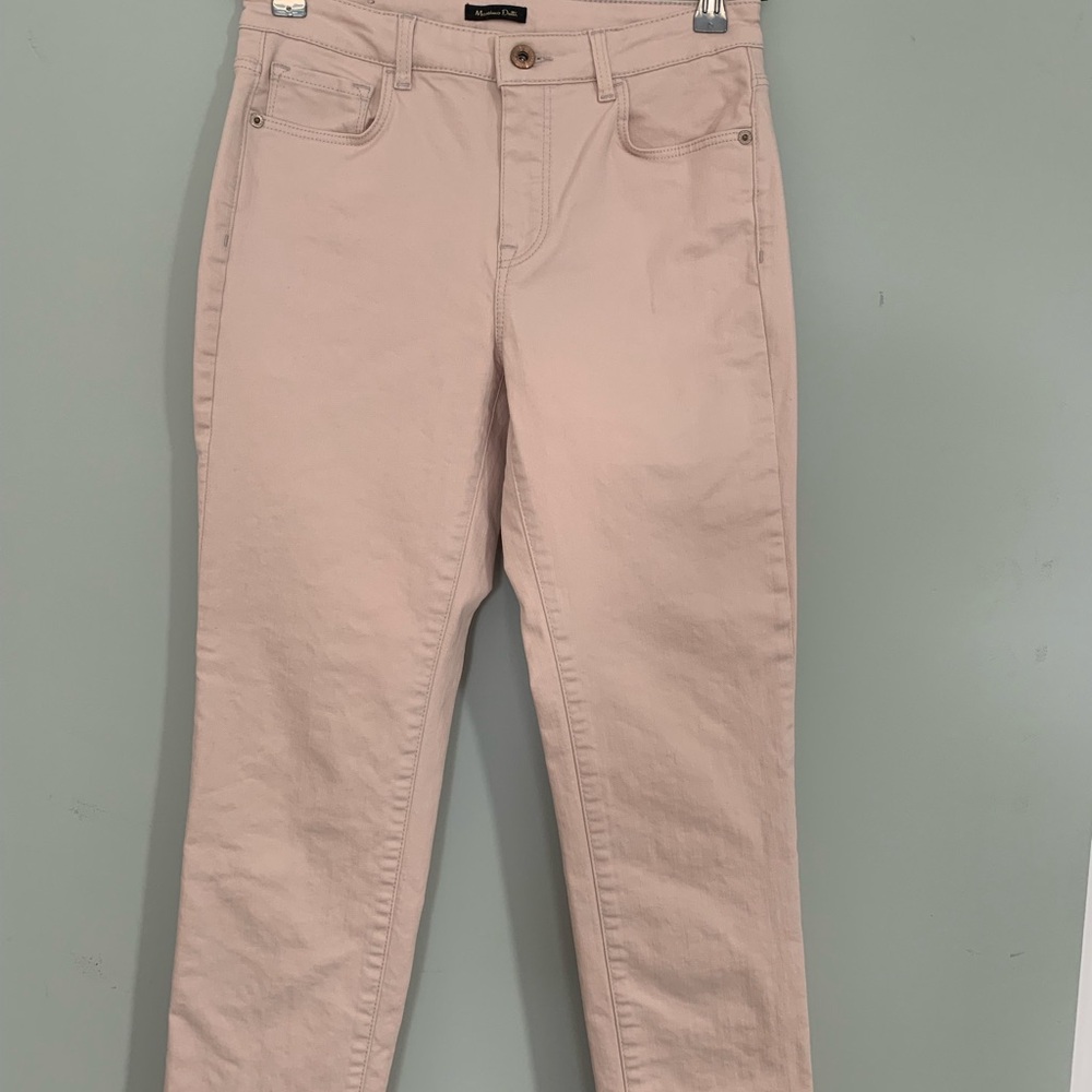 Massimo Dutti Straight Leg Jeans in Blush Pink